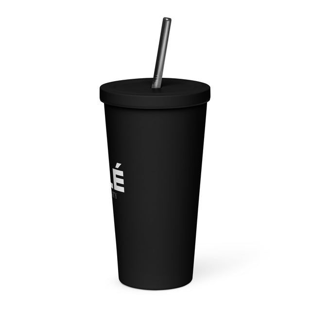 Gobelet isotherme avec paille